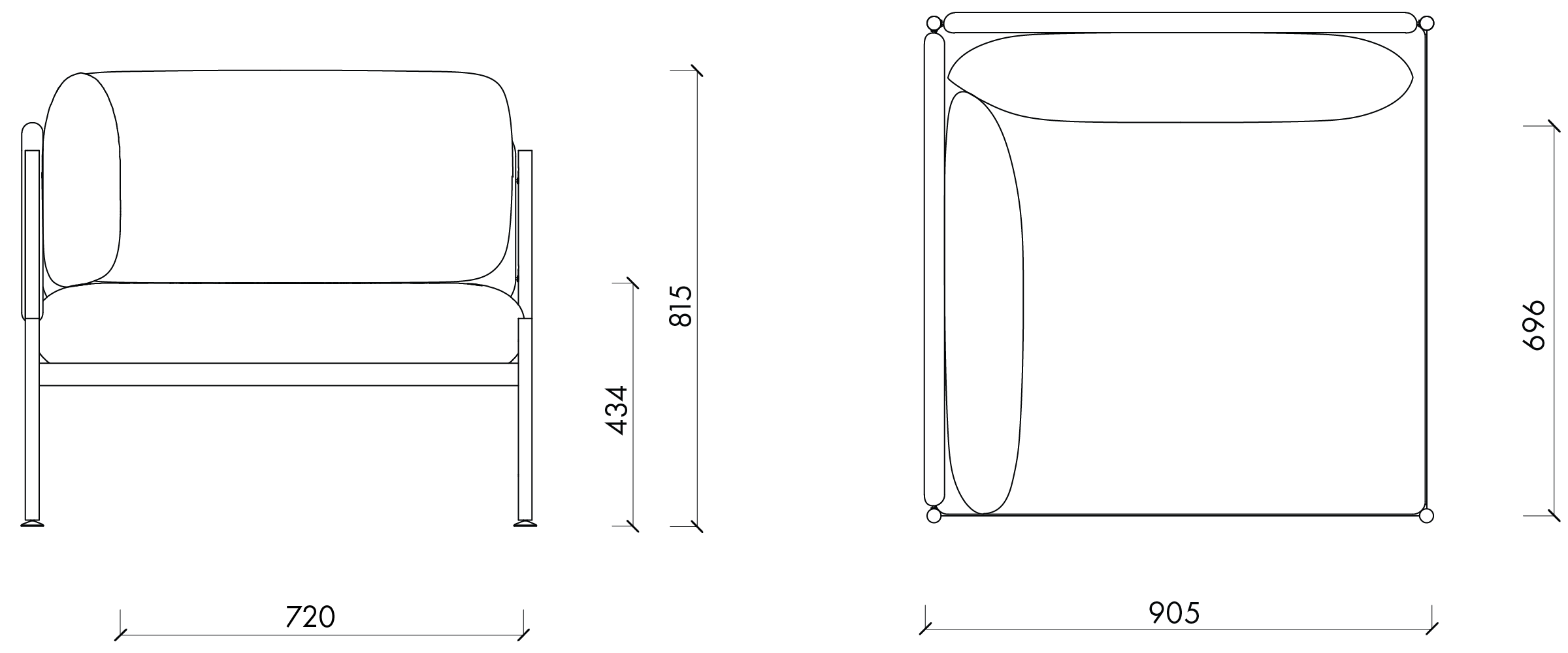 Toom Armchair - Fensi Furniture